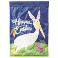 2pk -Flag Happy Easter Pelican 13x18 - (Pack of 2)