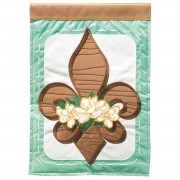 2pk -Flag Fleur-De-Lis Magnolia 13x18 - (Pack of 2)