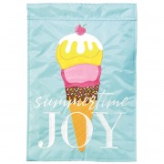 2pk -Flag Ice Cream Summertime Joy 13x18 - (Pack of 2)