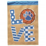 2pk -Flag Basketball Love KY Blue White 13x18 - (Pack of 2) 2pk -Flag Basketball Love KY Blue White 13x18 - (Pack of 2)