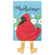 2pk -Crazy Leg Welcome Cardinal - (Pack of 2)
