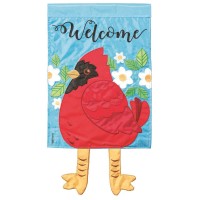 2pk -Crazy Leg Welcome Cardinal - (Pack of 2)