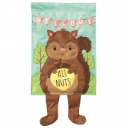 2pk -Crazy Leg Squirrel All Nuts Welcome - (Pack of 2)
