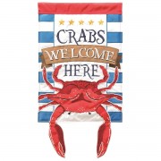 2pk -Crazy Leg Crabs Welcome Here - (Pack of 2)
