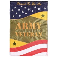 2pk -Flag Proud To Be An Army Veteran 13x18 - (Pack of 2)