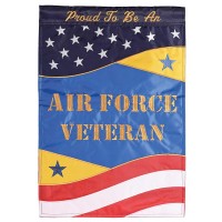 2pk -Flag Proud Air Force Veteran 13x18 - (Pack of 2)