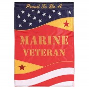 2pk -Flag Proud To Be A Marine Veteran 13x18 - (Pack of 2) 2pk -Flag Proud To Be A Marine Veteran 13x18 - (Pack of 2)