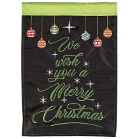 2pk -Flag We Wish You A Merry Christmas 13x18 - (Pack of 2)