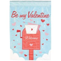 2pk -Flag Welcome Hearts Mailbox 13x18 - (Pack of 2)