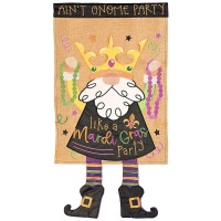 2pk -Crazy Leg MardiGras Gnome Polyester - (Pack of 2)