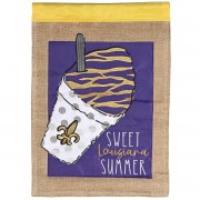 2pk -Flag Snoball Sweet Louisiana Summer13x18 - (Pack of 2)