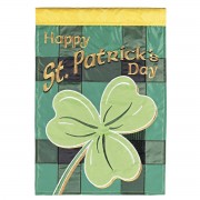 2pk -Flag Shamrock Happy St Patricks Day13x18 - (Pack of 2)