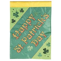 2pk -Flag Happy St Patricks Day 13x18 - (Pack of 2)