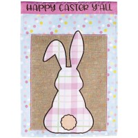 2pk -Flag Bunny Happy Easter Yall 13x18 - (Pack of 2)