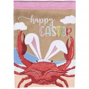 2pk -Flag Crab Happy Easter 13x18 - (Pack of 2) 2pk -Flag Crab Happy Easter 13x18 - (Pack of 2)