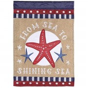 2pk -Flag From Sea To Shinning Sea 13x18 - (Pack of 2)
