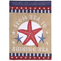 2pk -Flag From Sea To Shinning Sea 13x18 - (Pack of 2) 2pk -Flag From Sea To Shinning Sea 13x18 - (Pack of 2)