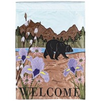 2pk -Flag Tennessee Welcome Black Bear 13x18 - (Pack of 2)