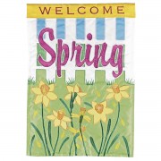 2pk -Flag Welcome Spring Daffodils 13x18 - (Pack of 2)