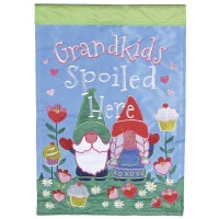 2pk -Flag Grandkids Spoiled Here 13x18 - (Pack of 2) 2pk -Flag Grandkids Spoiled Here 13x18 - (Pack of 2)