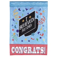2pk -Flag Congrats Grad 13x18 - (Pack of 2) 2pk -Flag Congrats Grad 13x18 - (Pack of 2)