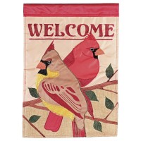 2pk -Flag Welcome Redbirds 13x18 - (Pack of 2) 2pk -Flag Welcome Redbirds 13x18 - (Pack of 2)