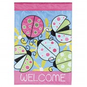 2pk -Flag Welcome Ladybugs 13x18 - (Pack of 2)