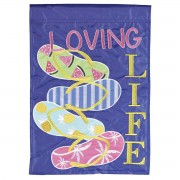 2pk -Flag Loving Flip Flop Life 13x18 - (Pack of 2) 2pk -Flag Loving Flip Flop Life 13x18 - (Pack of 2)