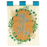 2pk -Flag Mr & Mrs 13x18 - (Pack of 2) 2pk -Flag Mr & Mrs 13x18 - (Pack of 2)