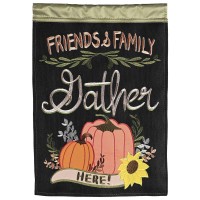 2pk -Flag Friends & Family Gather Here 13x18 - (Pack of 2)