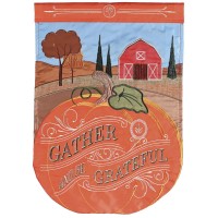 2pk -Flag Gather And Be Grateful 13x18 - (Pack of 2)