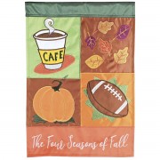 2pk -Flag Four Seasons Of Fall 13x18 - (Pack of 2)