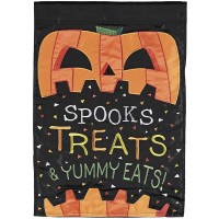 2pk -Flag Spooky Treats Yummy Eats 13x18 - (Pack of 2) 2pk -Flag Spooky Treats Yummy Eats 13x18 - (Pack of 2)