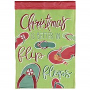 2pk -Flag Christmas In Flip Flops 13x18 - (Pack of 2)
