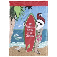 2pk -Flag Have A Beachy Little Christmas - (Pack of 2)