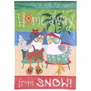 2pk -Flag Home Away From Snow 13x18 - (Pack of 2) 2pk -Flag Home Away From Snow 13x18 - (Pack of 2)