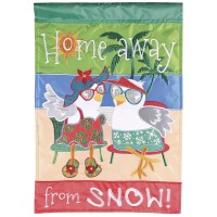 2pk -Flag Home Away From Snow 13x18 - (Pack of 2)