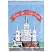 2pk -Flag St Louis Cathedral Bless All 13x18 - (Pack of 2)