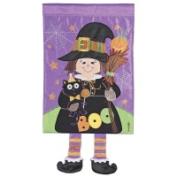 2pk -Crazy Leg Witch Black Cat Boo - (Pack of 2)