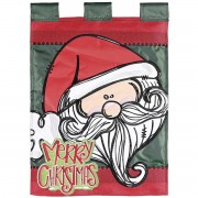 2pk -Flag Santa Merry Christmas 13x18 - (Pack of 2) 2pk -Flag Santa Merry Christmas 13x18 - (Pack of 2)