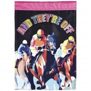 2pk -Flag And They're Off 13x18 - (Pack of 2) 2pk -Flag And They're Off 13x18 - (Pack of 2)