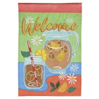 2pk -Flag Sweet Tea Southern Welcome 13x18 - (Pack of 2)