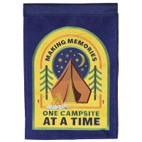 2pk -Flag Making Memories One Campsite 13x18 - (Pack of 2) 2pk -Flag Making Memories One Campsite 13x18 - (Pack of 2)