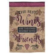 2pk -Flag Wines Shared With Friends 13x18 - (Pack of 2)