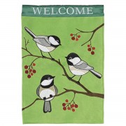 2pk -Flag Welcome Chickadee 13x18 - (Pack of 2)