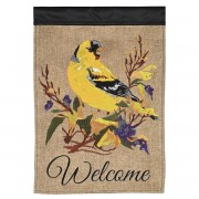 2pk -Flag Welcome Goldfinch 13x18 - (Pack of 2)