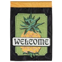 2pk -Flag Welcome Pineapple 13x18 - (Pack of 2)