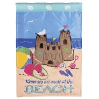 2pk -Flag Beach Memories 13x18 - (Pack of 2)
