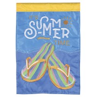 2pk -Flag Summertime Flip Flops 13x18 - (Pack of 2)