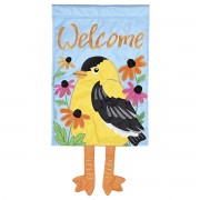 2pk -Crazy Leg Gold Finch 13x18 - (Pack of 2)